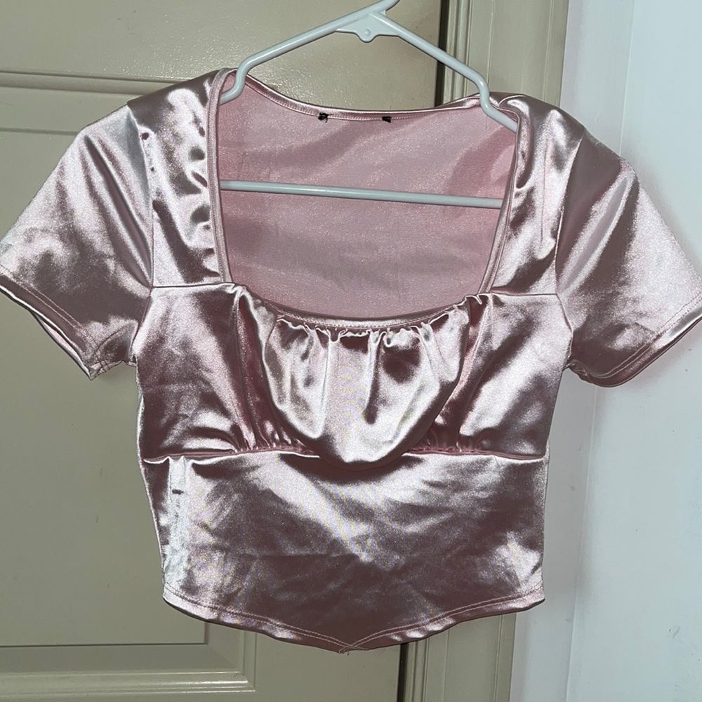 Silk crop top